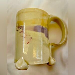 Carolyn Carroll footed, signed mug